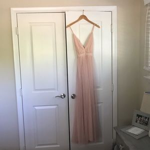 Morning lavender blush tulle maxi dress
